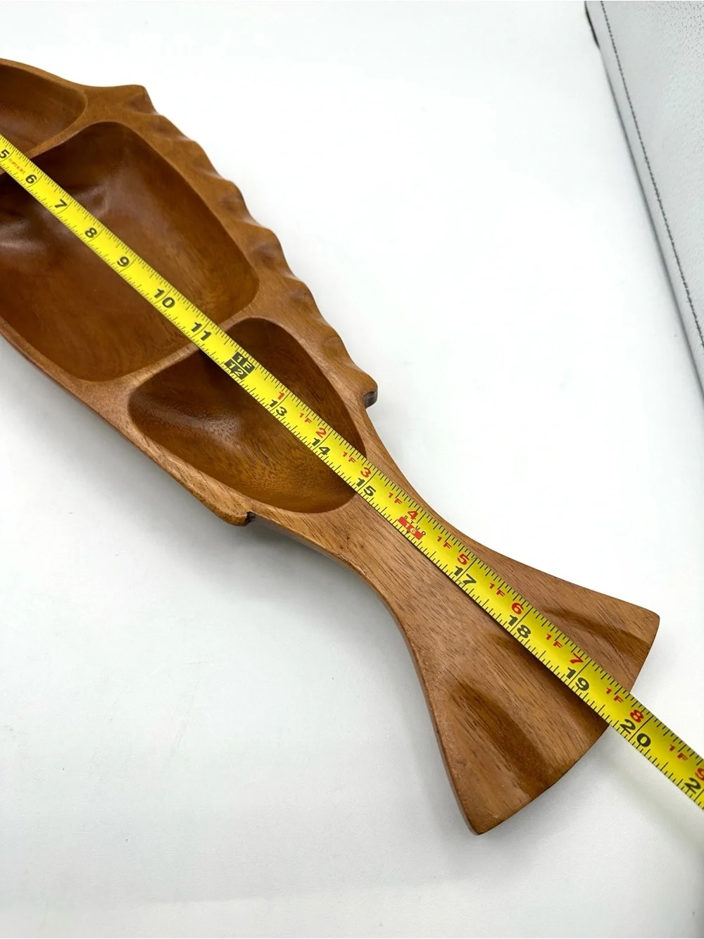 Leilani Monkey Pod 3 sectioned Serving Tray.